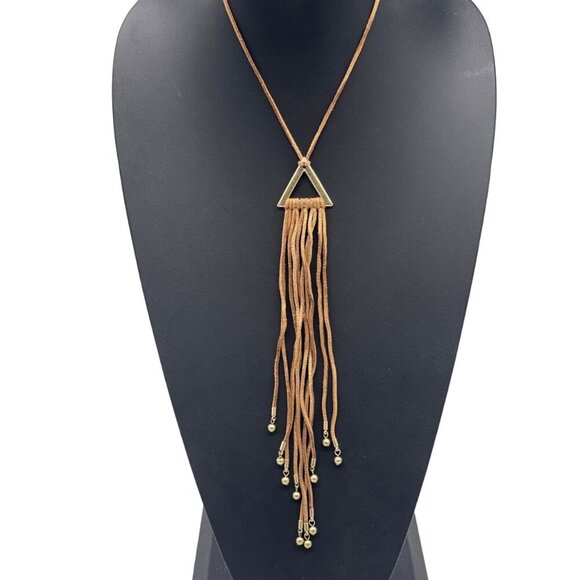 Marlyn Schiff Boho Beaded Tassel Necklace Elegant Going Out Evening Date Night - Picture 1 of 6